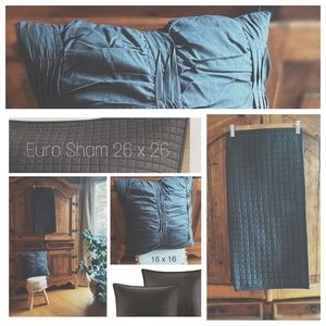 Shams  One Decorative Pillow  & Two shams